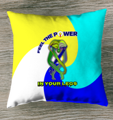 Celestial Calm Outdoor Pillow with soft texture for yoga.